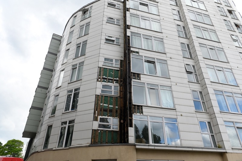 Other image for Cladding fire at flats being investigated